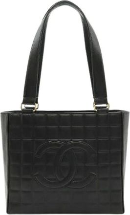 Chanel Pre-owned Tote Bags, female, Black, Size: ONE SIZE Pre-owned Leather Tote Bag
