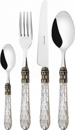 Bugatti 24 Piezas En Compacto Transparente Transparente Cristallo Ghiera Argento Antico Bugatti