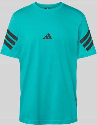 adidas Regular Fit T-Shirt mit Logo und Rundhalsausschnitt in Lind, Größe XXL