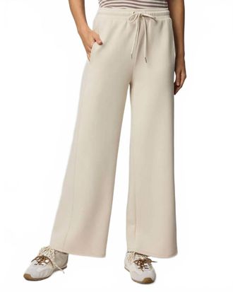 Splendid Scubasoft Wide Leg Pants In Pale Oak