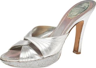 Rene Caovilla Sandali in pelle 110mm Pre-owned - Argento