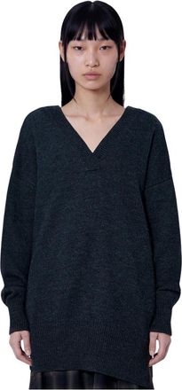 Our Legacy Jersey con cuello en V Raise - Knitwear - Mujer - Negro - 2XS