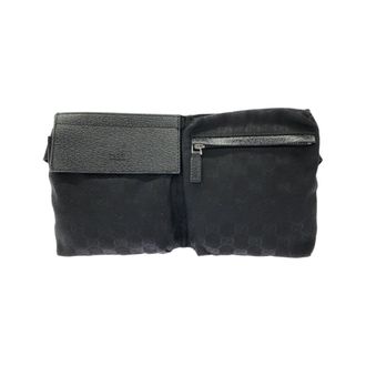 Gucci Black Gg Canvas Fanny Pack (Pre-Owned)