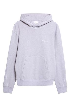 Givenchy Couture Seam Cotton Fleece Hoodie in Light Grey Melange at Nordstrom, Size Xxx-Large