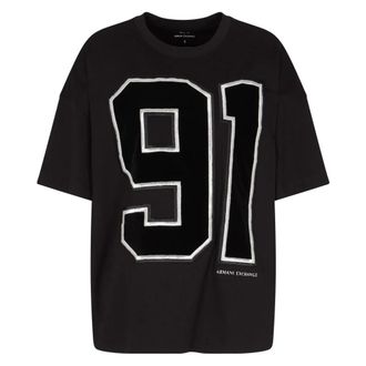 A|X Armani Exchange T-Shirts, male, Black, XS, Logo Print T-Shirt