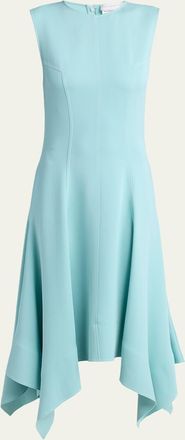 Stella McCartney Sleeveless Paneled Handkerchief Midi Dress