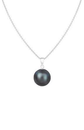 Splendid Pearls Tahitian Pearl Pendant Necklace in Black at Nordstrom Rack