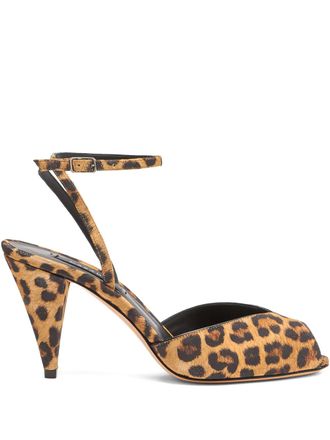 Casadei Sandali Venus Malesia leopardati 80mm - Marrone