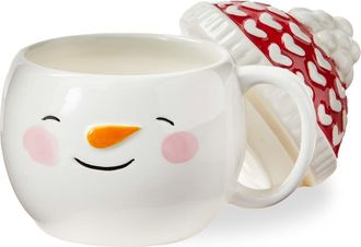 Tag Snowman Lidded Mug Festive Drinkware for Christmas Multicolor in Multicolored at Nordstrom