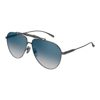 Gucci Aviator Zonnebril - Heren - Accessoires - Grijs - Maat: 60 MM Nylon