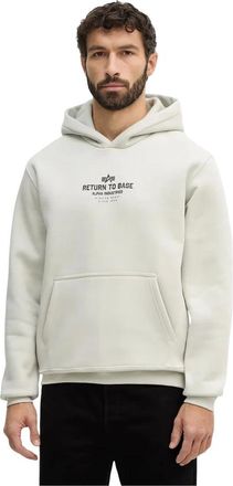Alpha Industries Hombre, Sudaderas, Beige, Talla: S