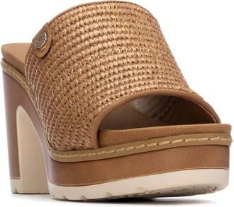 Xti Womens Refresh Collection Block Heel Slip On Sandals