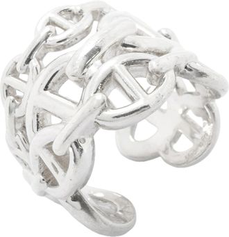 Herm&egrave;s Silver 925 Band Ring (Pre-Owned)