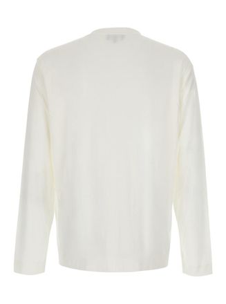 Emporio Armani Mens Long-Sleeved Modal T-Shirt White T-Shirts And Polos