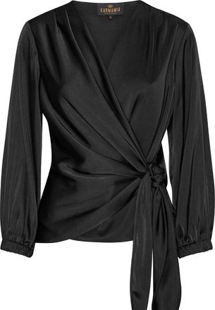 Karmamia Womens Ines Blouse In Semi Rich Black