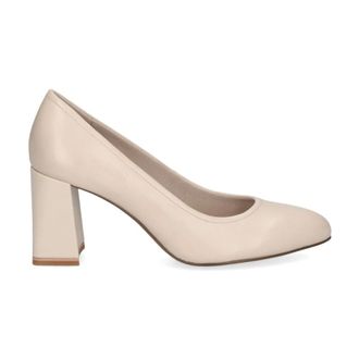 Caprice Elegante Beige Zakelijke Pumps - Dames - Pumps - Beige - 38 1/2 EU - Leer - Schoenen