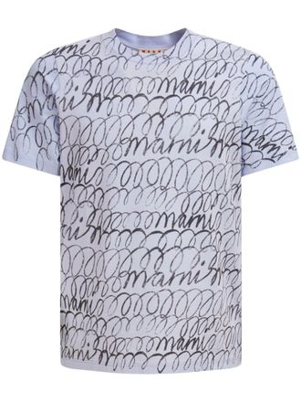 Marni T-shirt con stampa grafica - Blu
