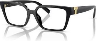 Tiffany & Co. 53mm Rectangle optical glasses in Black at Nordstrom