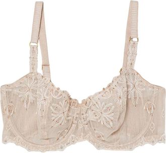 Chantelle Champs Elys&eacute;es Balconette Beha - Dames - BHs - Beige - 70D EU - Polyester - Ondergoed