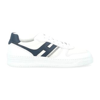Hogan Sneakers, male, White, Size: 10 US H630 Allacciato Pelle e Rete