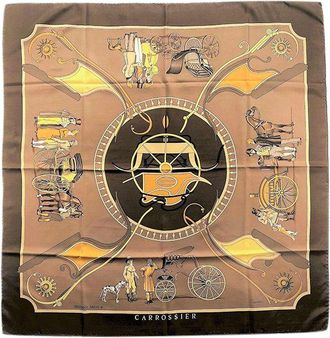 Hermès Vintage Carrossier Silk Scarf 90