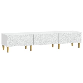 vidaXL Mueble De Tv 147 X 34,5 X 30 Cm Blanco Madera De Ingenier&iacute;a Vidaxl