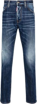 Dsquared2 5 Pocket Broek - Heren - Slim Fit Jeans - Blauw - L - Katoen - Jeans
