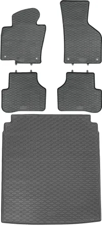 OEM Volkswagen Passat B6 Sed&aacute;n De 2005 A Octubre De 2009. Juego De Alfombrillas De Goma Para Coche Y Alfombrilla Para Maletero