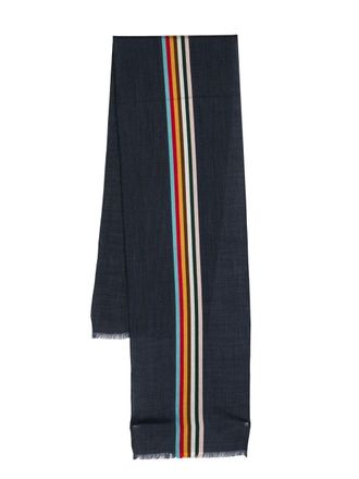 Paul Smith Sciarpa a righe - Blu