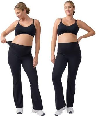 Ingrid & Isabel Flare/Contour Active Legging Bundle in Black at Nordstrom, Size X-Large