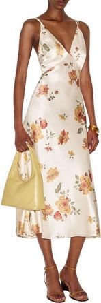 Reformation Anaya Floral Silk Dress in Climbing Rose at Nordstrom, Size X-Small