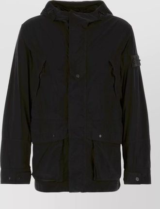 Stone Island nylon hooded padded coat