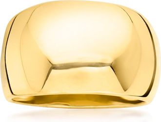 Ross-Simons Italian 18kt Gold Over Sterling Dome Ring