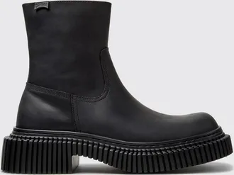 Camper Stivaletti Pix Berlin in pelle di vitello con zip laterale
