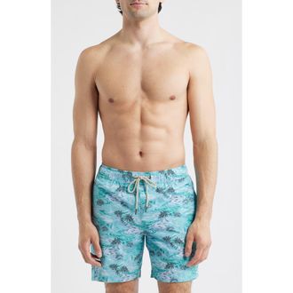 Fair Harbor The Bayberry Swim Trunks in Aqua Waters at Nordstrom, Size Xx-Large
