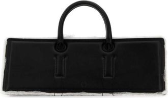 DENTRO Black Leather Otto Handbag