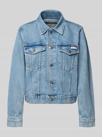 Calvin Klein Jeans Regular Fit Jeansjacke mit Brusttaschen Modell Panama in Blau, Gr&ouml;&szlig;e XL