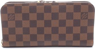 Louis Vuitton Brown Pvc Long Wallet (Bi-Fold) (Pre-Owned)