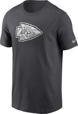 Nike Kansas City Chiefs Fractal Logo Nike Mens NFL T-Shirt in Grey | NP9906F7G-XER