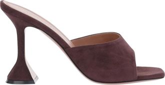 Amina Muaddi Heeled Mules - Dames - Muiltjes - Bruin - 40 EU - Schoenen