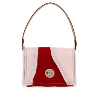 DENTRO Multicolor Satin And Leather Mirim Handbag