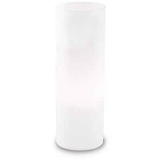 Ideal Lux Ideal Lux - Lampada Da Tavolo Moderna Edo Vetro Bianco 1 Luce E27 Big