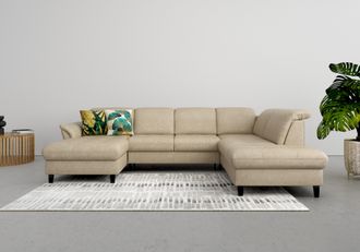 Sit&more Wohnlandschaft »Maggiore U-Form« wahlweise mit Kopfteilverstellung, Bettfunktion und Stauraum