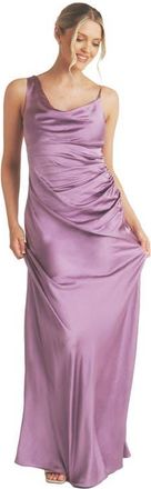 Six Stories Cowl Front Asymmetric Bridesmaid Dress in Orchid at Nordstrom, Size 10