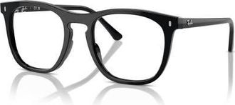Ray-Ban 51mm Square optical glasses in Black at Nordstrom