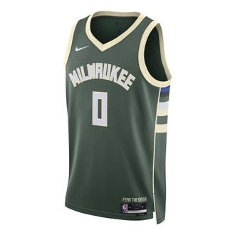 Nike Dri-FIT NBA 2022 Icon Edition Milwaukee Bucks Swingman Jersey Damian Lillard DN2012-332