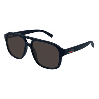 Gucci Gg1856S Zonnebril - Heren - Accessoires - Blauw - Maat: 57 MM