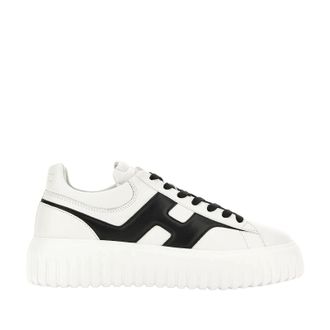 Hogan H-Stripes Allacciato H Spezzata Sneakers in White