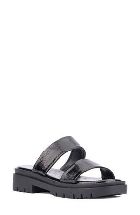 Olivia Miller Tempting Platform Slide Sandal in Black at Nordstrom Rack, Size 10