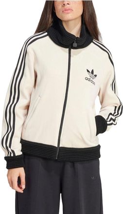 adidas (WMNS) adidas Originals Premium Beckenbauer Luxe Track Jacket Asia Sizing Cream White Black IY2910